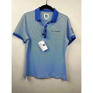NWT FootJoy Periwinkle Blue Striped The Players Championship Polo - size S